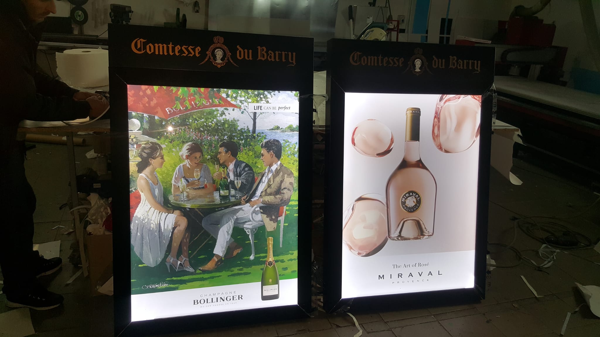 Casetă luminoasă Plexiglas