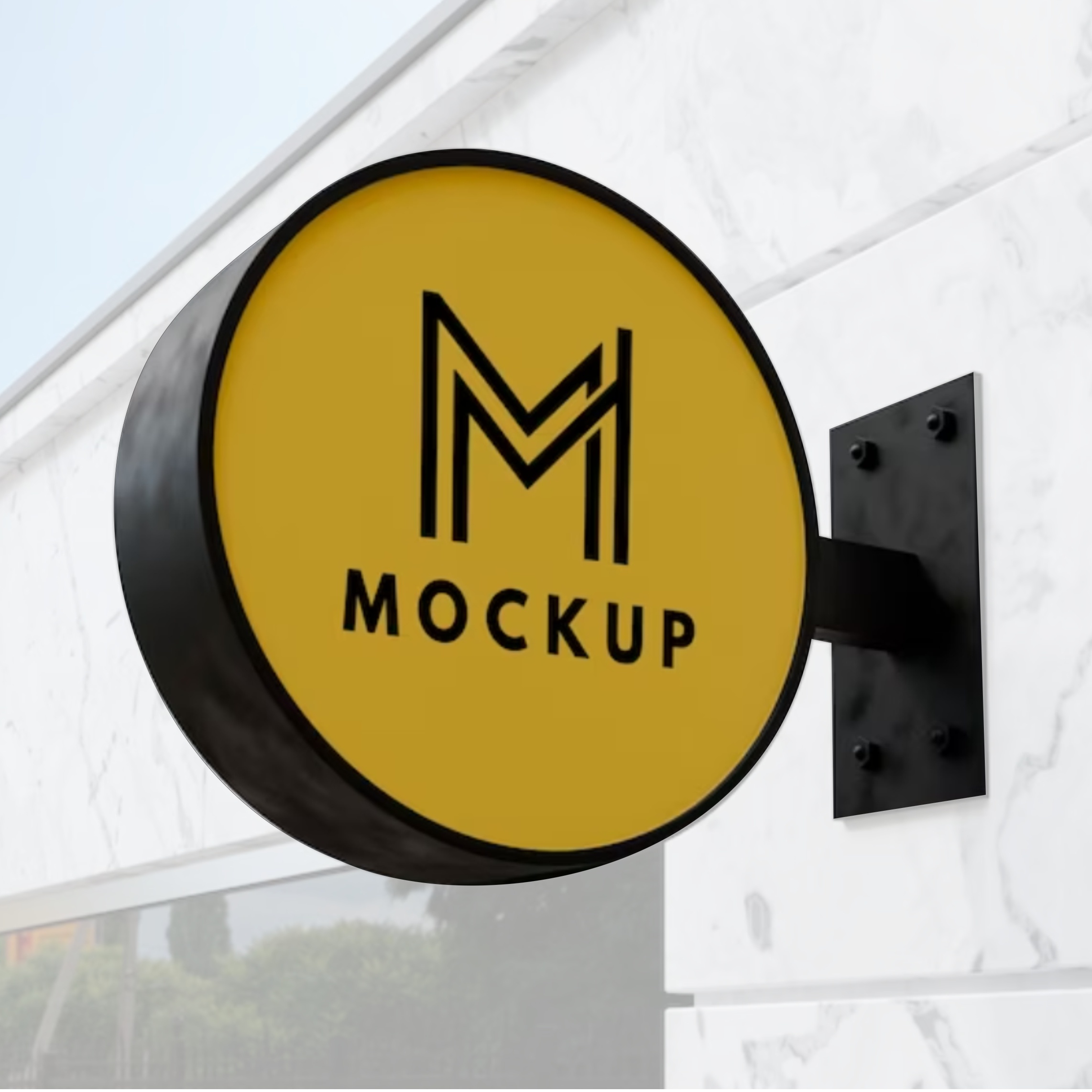 Casetă luminoasă dublă față